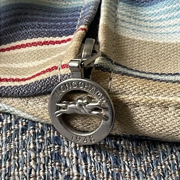 Longchamp Pilage Multicolored Canvas Crossbody Bag - Picture 9 of 16